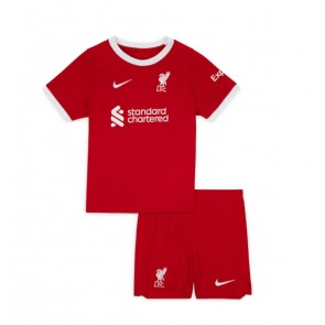 Liverpool Dětské Domácí dres komplet 2023-24 Krátký Rukáv (+ trenýrky)